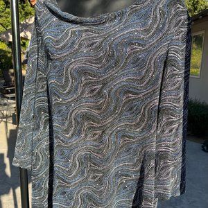 Sequin Plus Size Tunic Top 3X